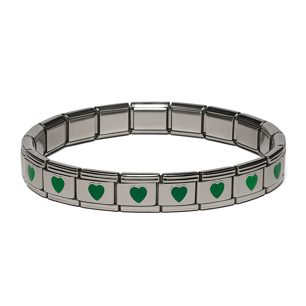 Italian Bracelet - srdíčko (různé barvy)