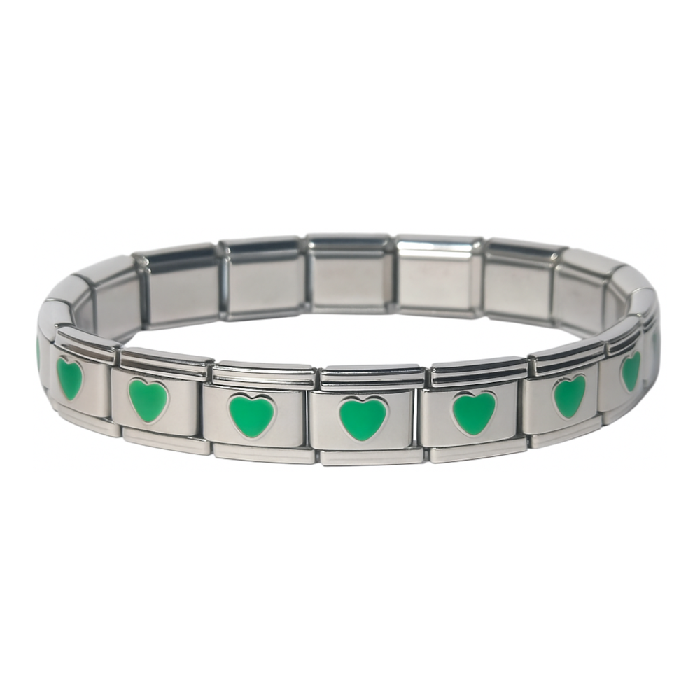 Italian Bracelet - srdíčko (různé barvy)