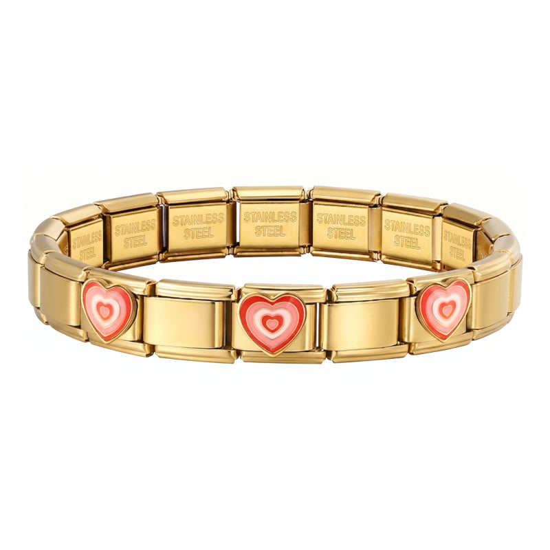 Italian Bracelet se srdíčky
