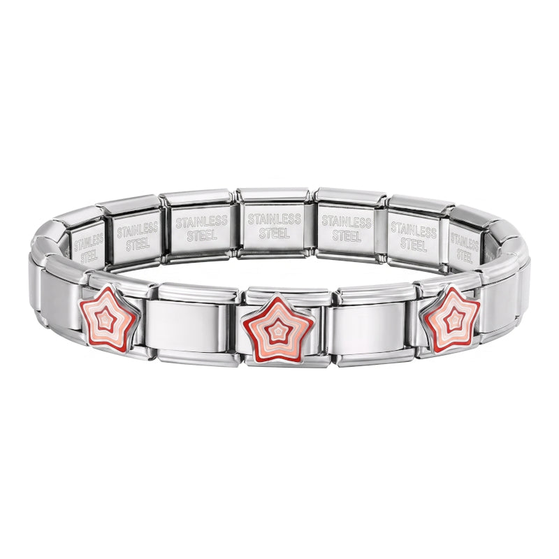 Italian Bracelet s hvězdičkami (různé barvy)