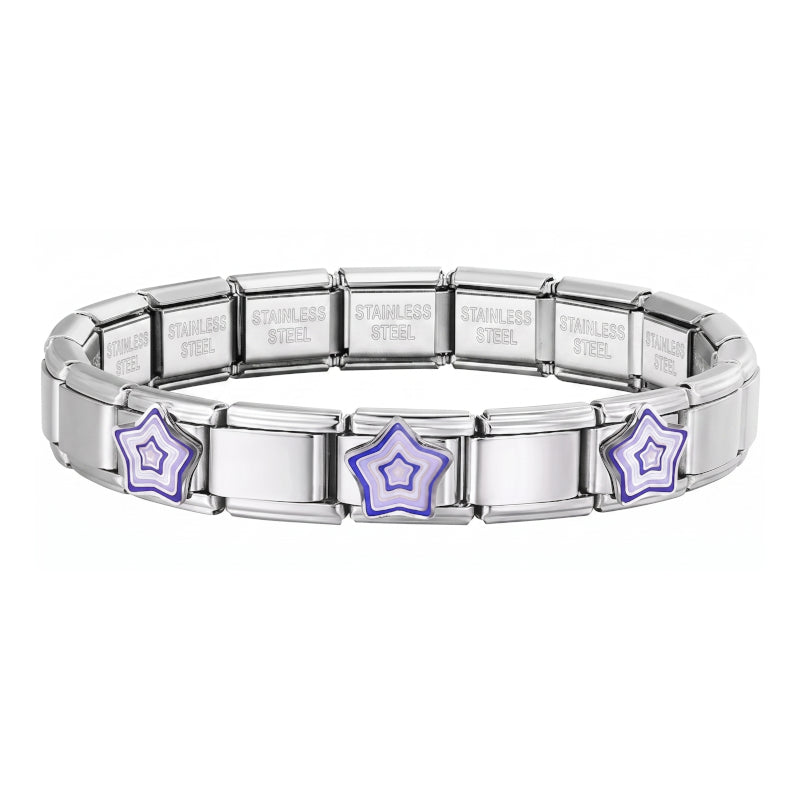 Italian Bracelet s hvězdičkami (různé barvy)