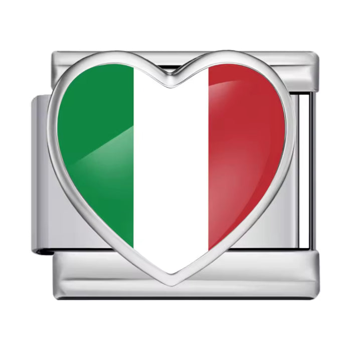 Srdíčko s italskou vlajkou