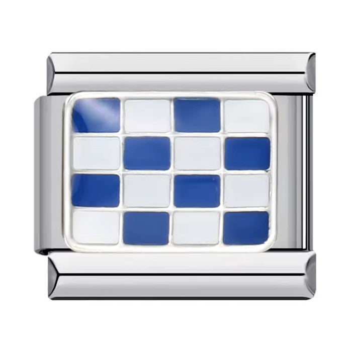 Šachovnice modro-bílá