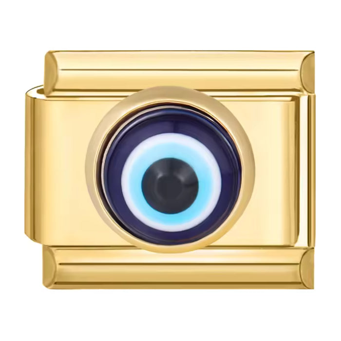 Evil eye - plastické - zlatá