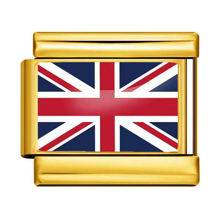 Britská vlajka - zlatá