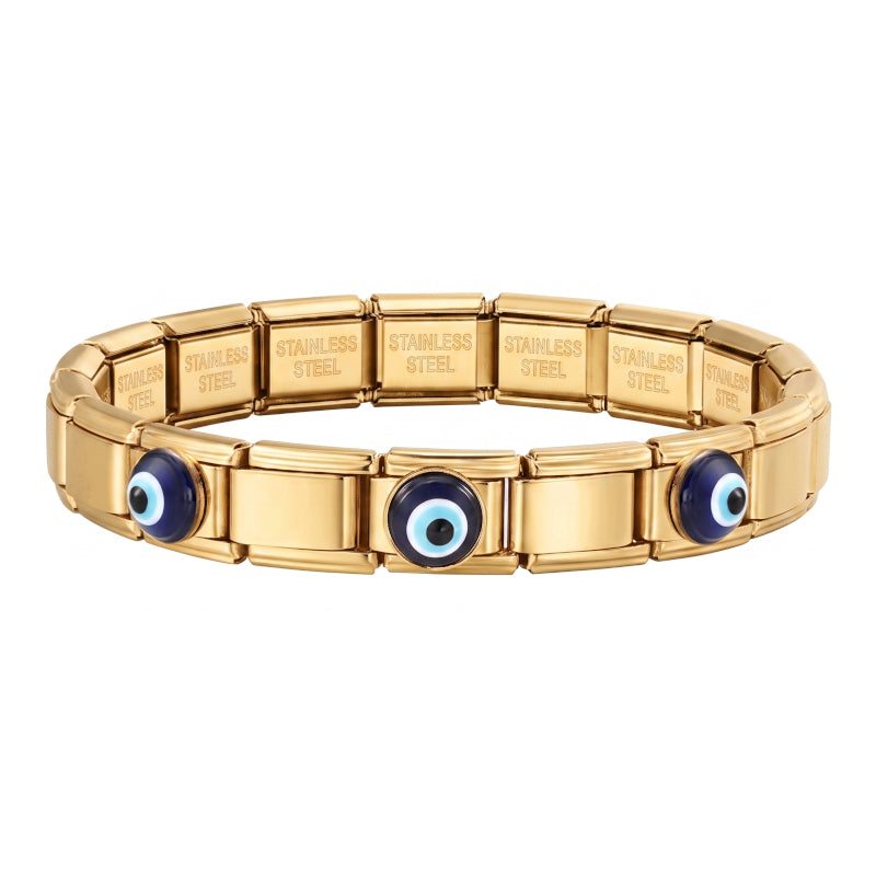 Italian Bracelet s evil eyes (různé barvy)