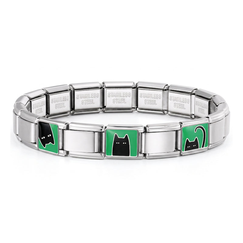 Italian Bracelet s kočičkami (různé barvy)
