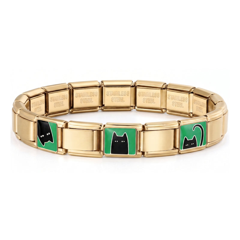 Italian Bracelet s kočičkami (různé barvy)
