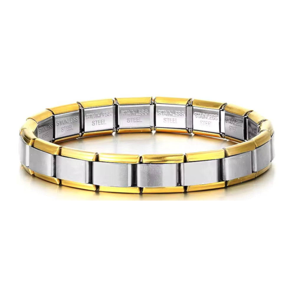 Italian Bracelet - stříbrno-zlatý