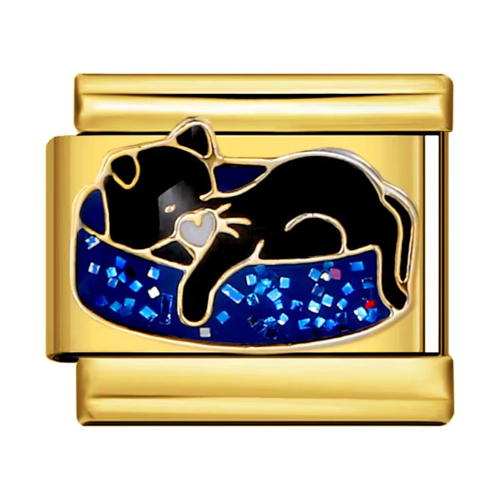 Kočka v pelíšku - zlatá