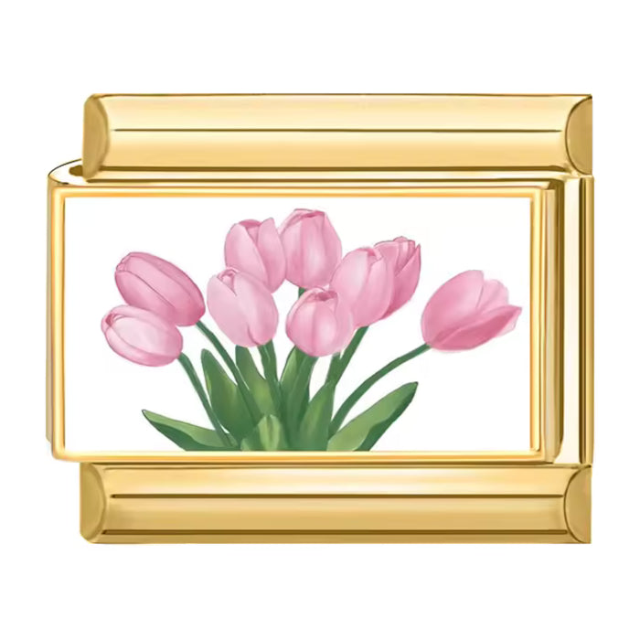 Kytice tulipánů - zlatá