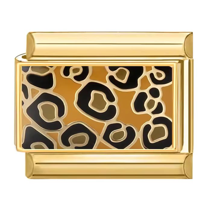 Leopardí vzor - zlatá