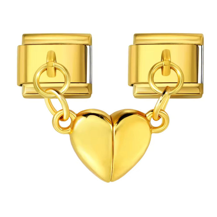 Magnetické srdíčko - zlaté