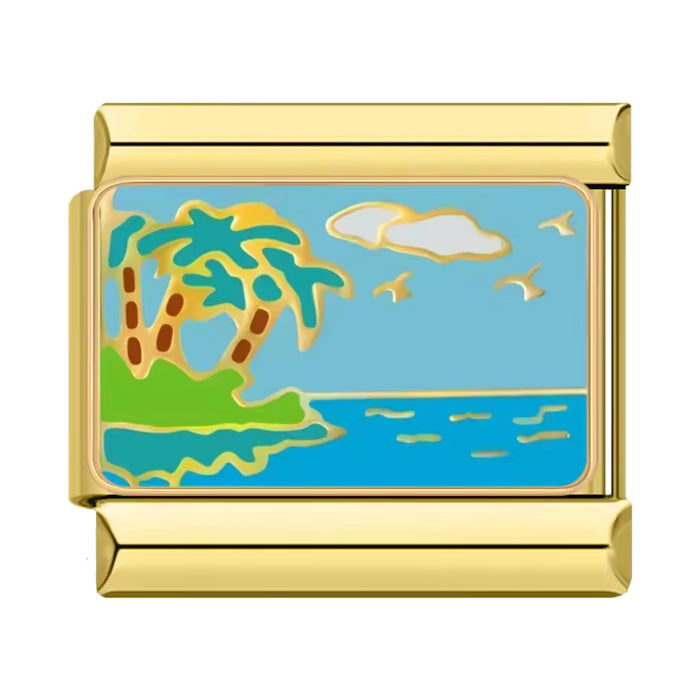 Palmy u moře - zlatá