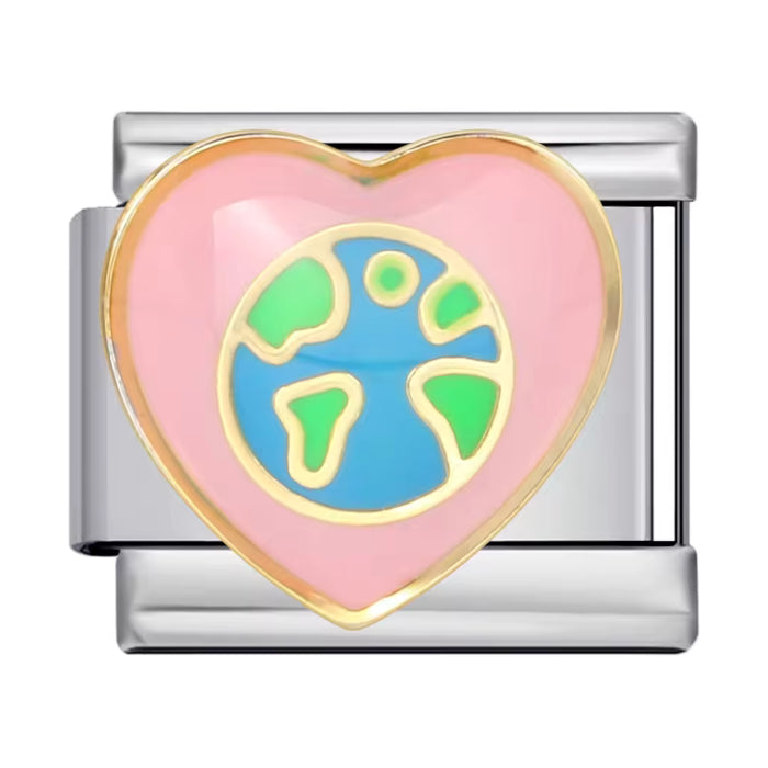 Růžové srdíčko Earth