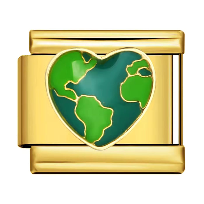 Srdíčko Earth - zlatá