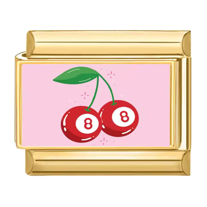 Třešně - 8 ball - zlatá