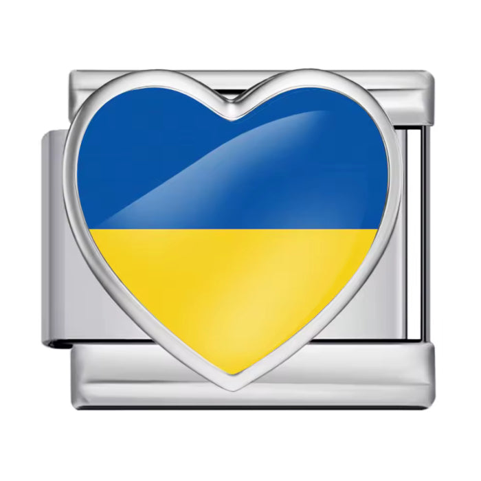 Srdíčko s ukrajinskou vlajkou