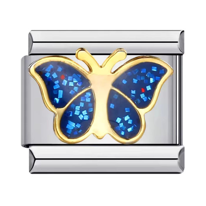 Modro-zlatý motýlek